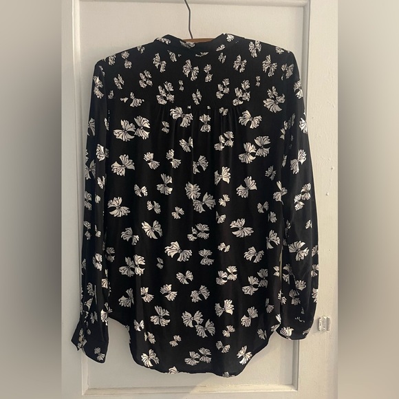 Anthropologie Maeve Emory Printed Button Down Size 6 - Picture 3 of 9